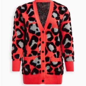 Torrid Button Front Leopard Sweater